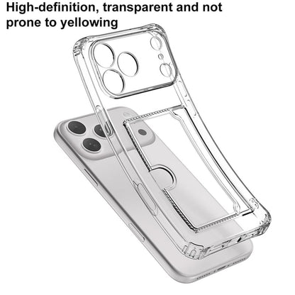 Transparant TPU telefoonhoesje met pasjesvak voor iPhone Air