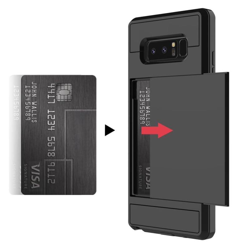 Slide Armor telefoonhoesje voor Samsung Galaxy Note 8 met pashouder
