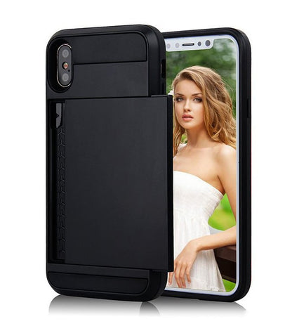Slide Armor Hoesje voor iPhone Xs Max met Pashouder