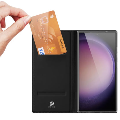 Leren flip case voor Galaxy S24 Ultra met pashouder