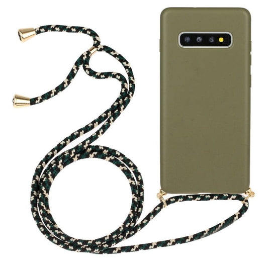 TPU crossbody telefoonhoesje voor Galaxy S10 met draagkoord