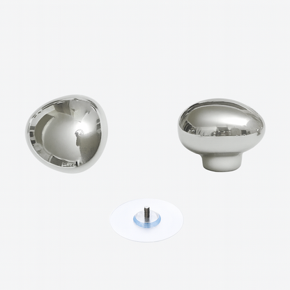 Keramische wandhaken met chroom raindrop design