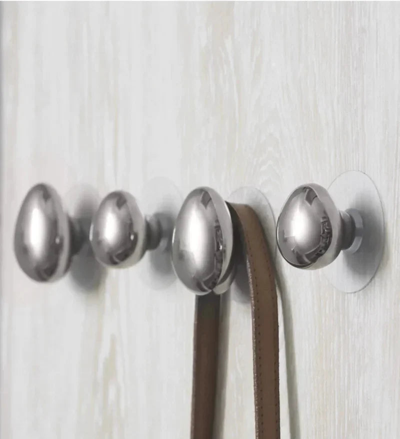 Keramische wandhaken met chroom raindrop design