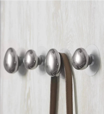 Keramische wandhaken met chroom raindrop design