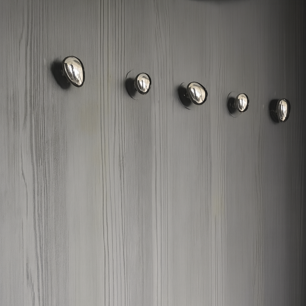 Keramische wandhaken met chroom raindrop design