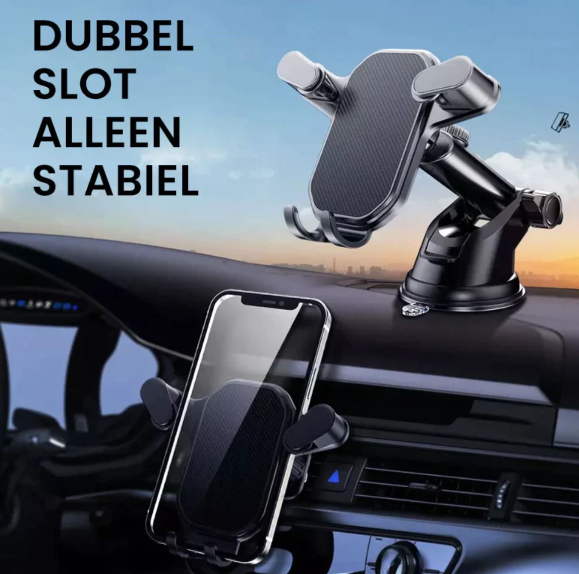 3-in-1 Draaibare Universele Auto Telefoon Houder