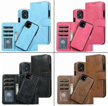 Magnetisch bookcase hoesje met uitneembare back cover voor iPhone 13 Mini