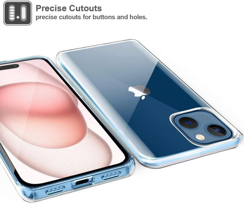 Transparant iPhone 15 hoesje met 360 graden bescherming