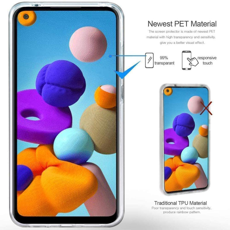 Transparant 360 graden telefoonhoesje voor Samsung Galaxy A21s