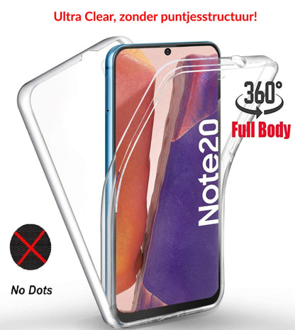 Transparant 360 graden hoesje voor Samsung Galaxy Note 20
