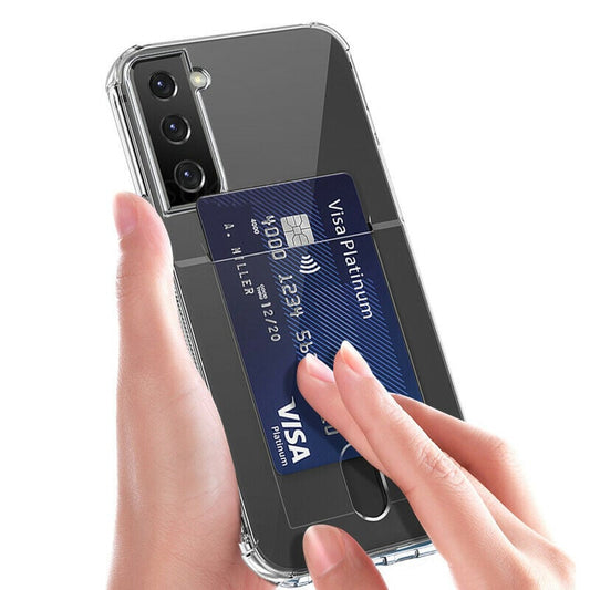 Transparant TPU telefoonhoesje met pasjesvakje voor Samsung Galaxy S25 Plus