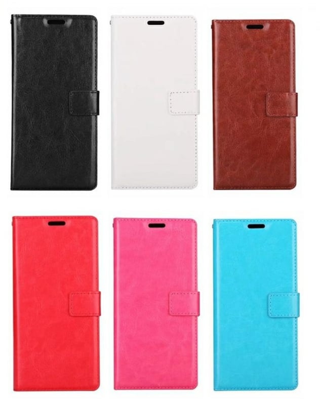 Leren portemonnee hoesje voor Samsung Galaxy Note 8 met pasfotovakje