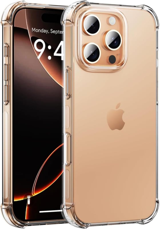 Transparant TPU telefoonhoesje met Air Cushion voor iPhone 16 Pro
