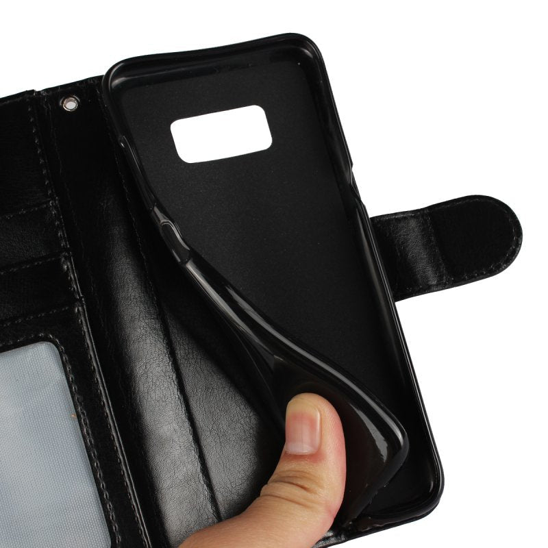 Leren Portemonnee Hoesje Met Pasfotovakje Voor Galaxy S8