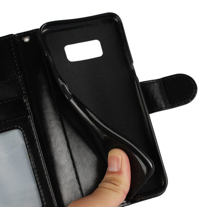 Leren portemonnee hoesje met pasfotovakje voor Galaxy S8 Plus