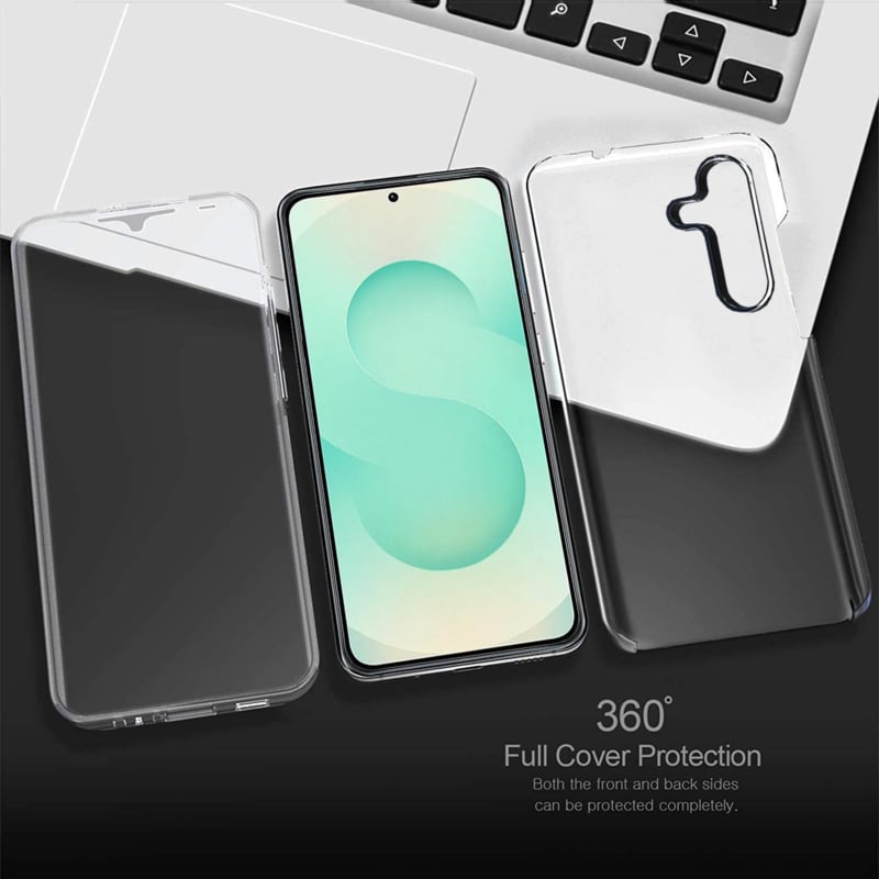 Transparant 360 Graden Telefoonhoesje voor Galaxy S25 Plus