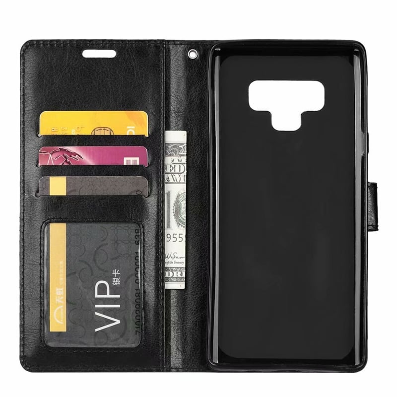 Leren portemonnee hoesje voor Samsung Galaxy Note 9 met pasfotovakje