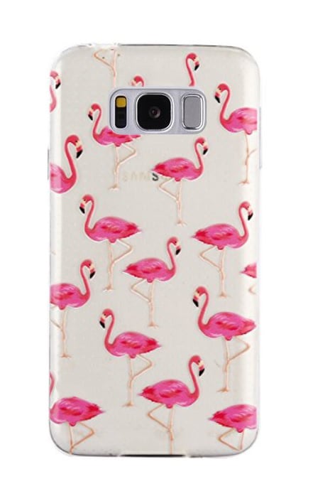 Galaxy S8 TPU Hoesje met Flamingo Print