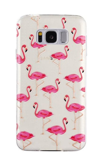 Galaxy S8 TPU Hoesje met Flamingo Print