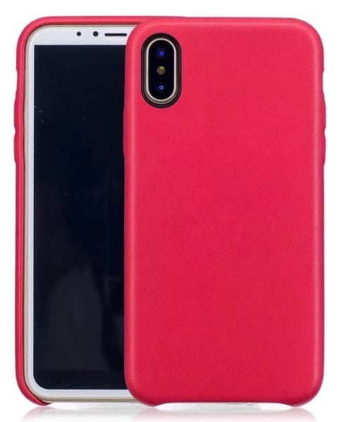Leren back cover telefoonhoesje voor iPhone Xr