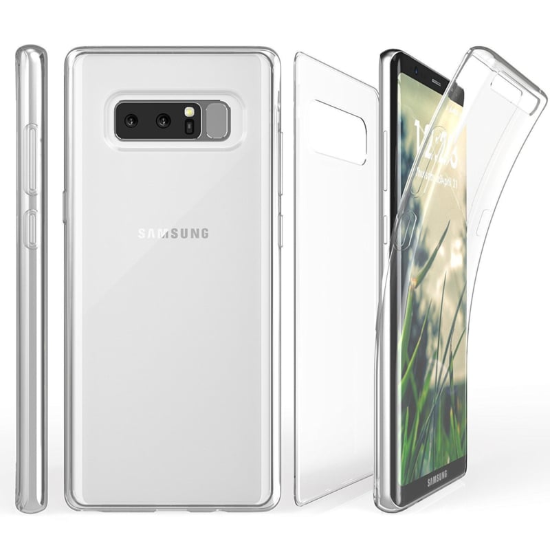 Transparant TPU telefoonhoesje met 360 graden bescherming voor Galaxy Note 8