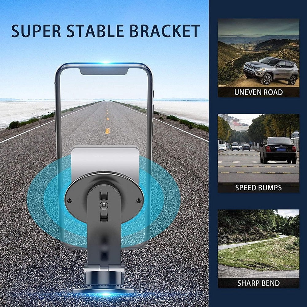 Magnetische telefoonhouder voor in de auto met 360 graden rotatie LB425