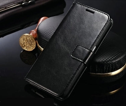 Leren portemonnee hoesje voor Samsung Galaxy S7 Edge met magnetische sluiting