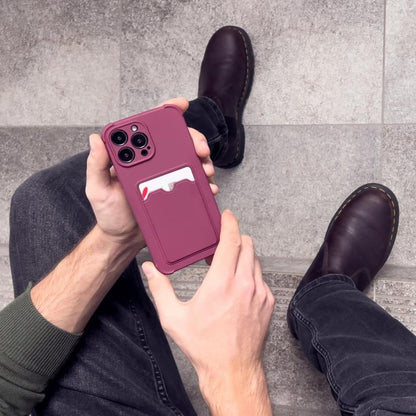 TPU telefoonhoesje met pasjesvakje voor iPhone 12 Pro Max