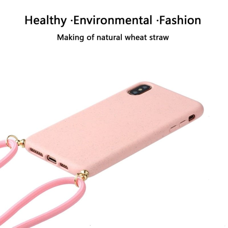 Crossbody TPU telefoonhoesje met verstelbaar koord voor iPhone X / Xs