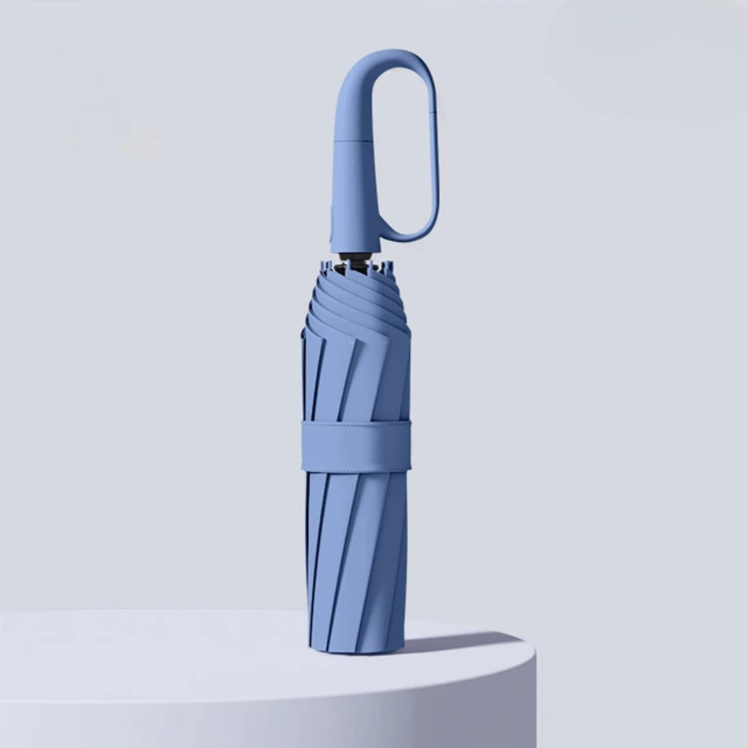 Windbestendige automatische paraplu met reflecterende details