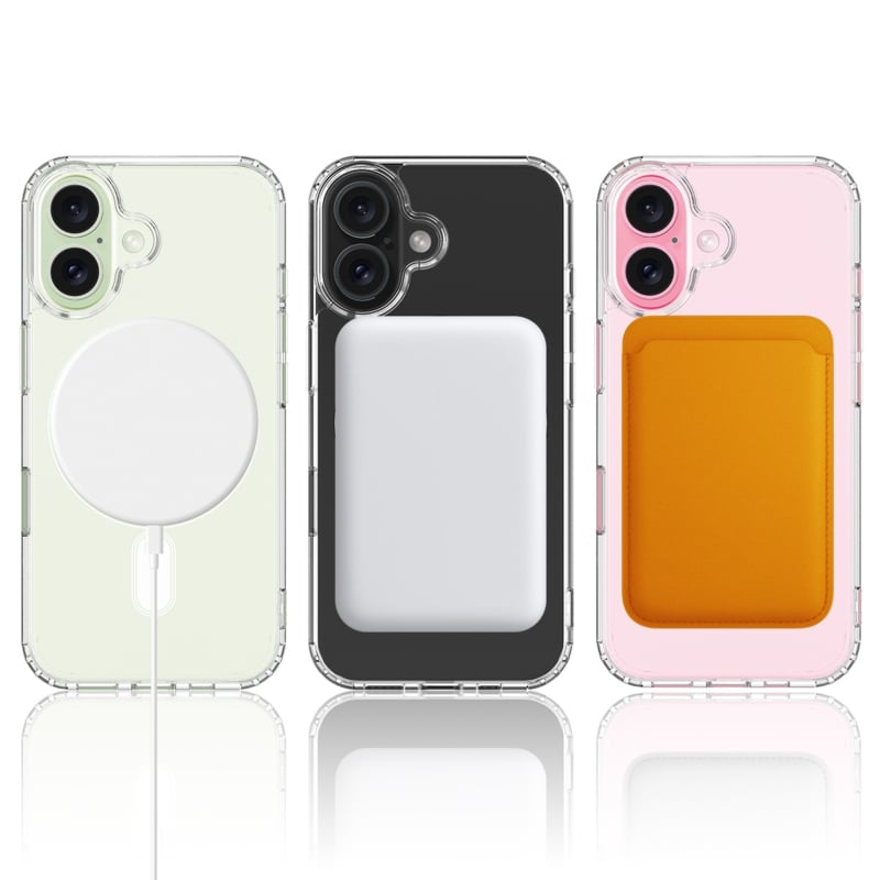 Transparant iPhone 16 Plus hoesje met MagSafe