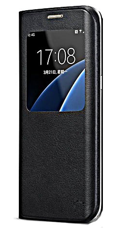 Window view flip cover voor Samsung Galaxy A6 Plus (2018)