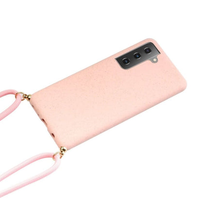 Galaxy S21 Plus TPU Hoesje met Koord Roze