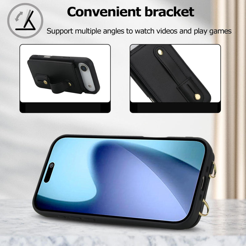 Telefoonhoesje met pasjeshouder en draagkoord voor iPhone Air