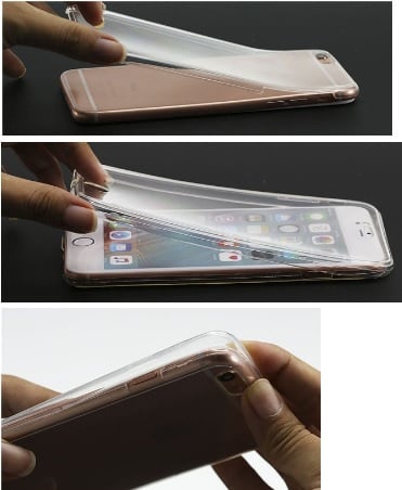 Transparant TPU telefoonhoesje voor iPhone 6 / 6S met 360° bescherming