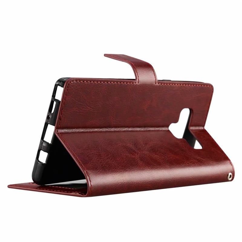 Leren portemonnee hoesje voor Samsung Galaxy Note 9 met pasfotovakje