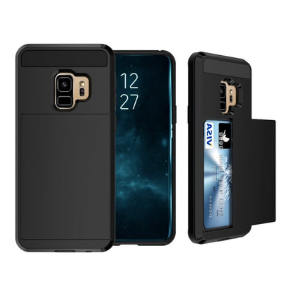 Slide armor hoesje voor Samsung Galaxy S9 met pashouder