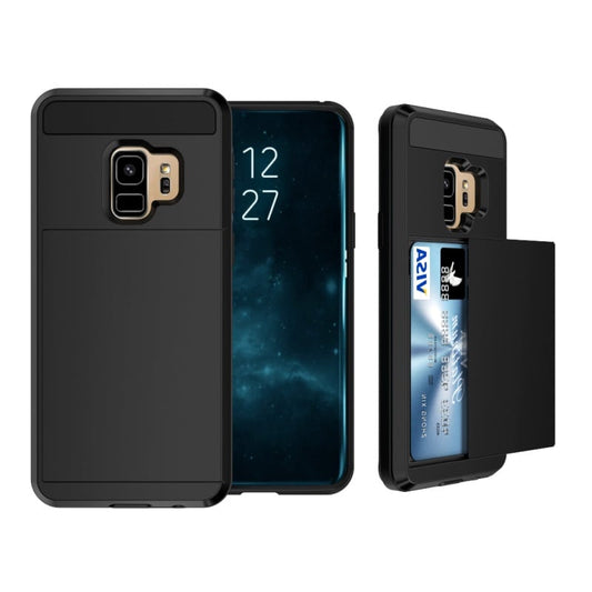 Slide armor hoesje voor Samsung Galaxy S9 met pashouder