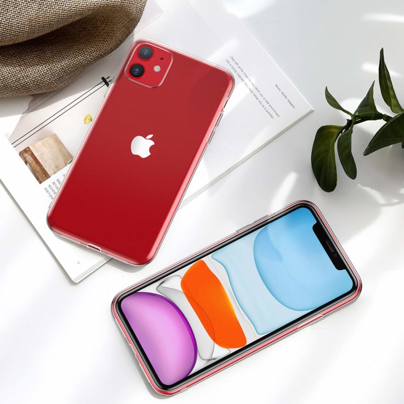 Transparant TPU Telefoonhoesje voor iPhone 11 met Draadloos Opladen