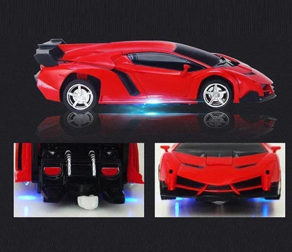 Bestuurbare transformer auto met licht en geluid
