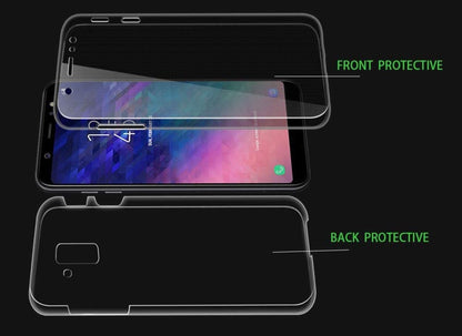 Transparant TPU hoesje met 360 graden bescherming voor Galaxy A6 2018