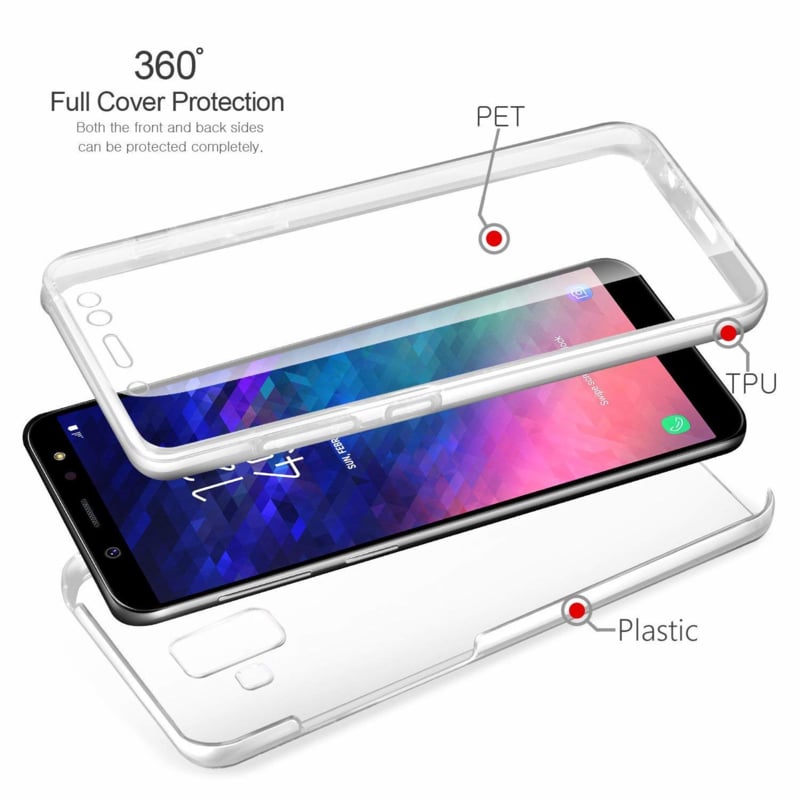 Transparant telefoonhoesje met 360 graden bescherming voor Samsung Galaxy S9 Plus