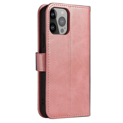 Leren bookcase portemonnee hoesje voor Samsung Galaxy S24 Plus roze