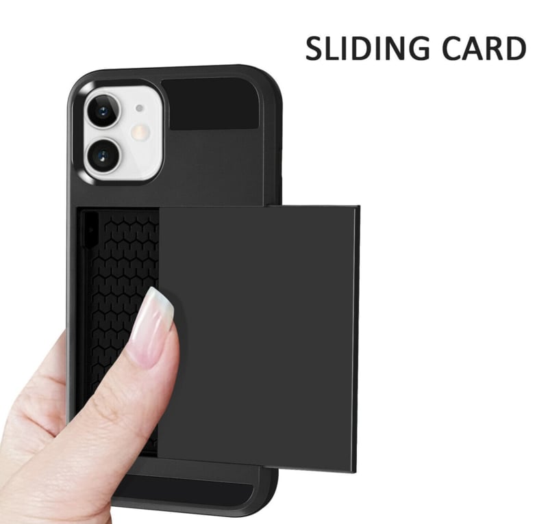 Slide Armor hoesje met pashouder voor iPhone 14