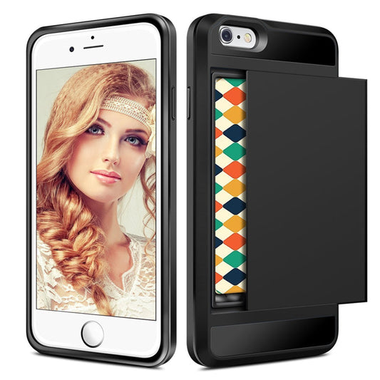 Slide Armor telefoonhoesje met pashouder voor iPhone 6 / 6S
