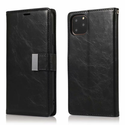 Leren portemonnee hoesje met pasjeshouder voor iPhone 11 Pro Max