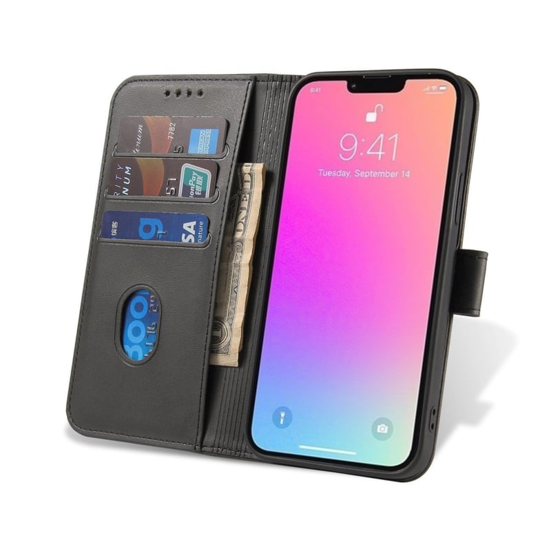 PU-Leren bookcase telefoonhoesje met pasjeshouder
