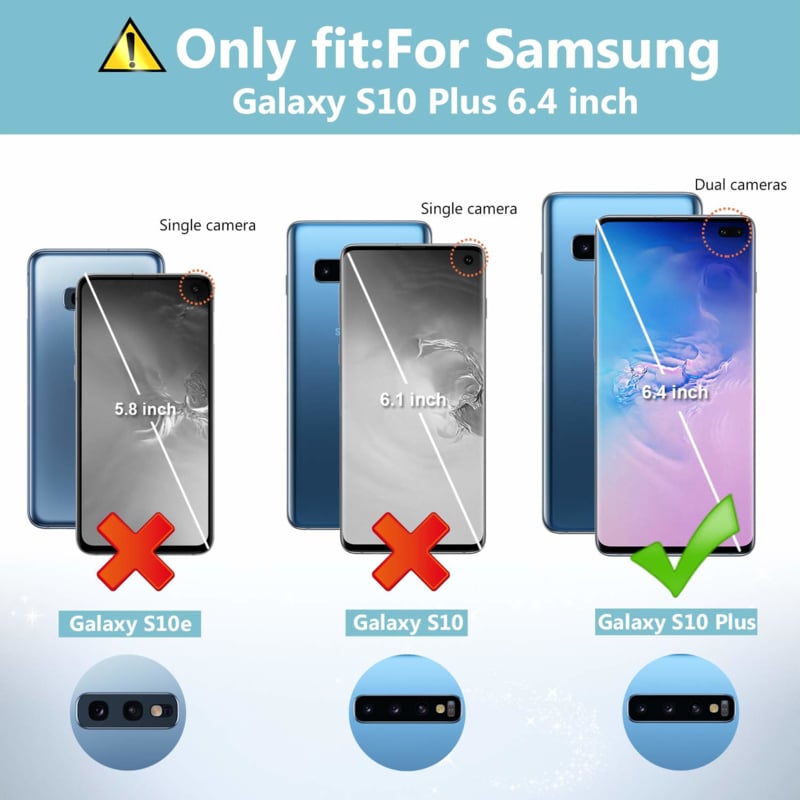Transparant TPU telefoonhoesje met Air Cushion voor Samsung Galaxy S10 Plus