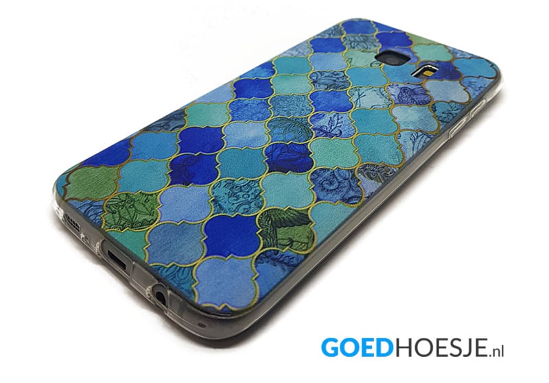 Flexibel TPU Telefoonhoesje met Marmerprint voor Samsung Galaxy S7 Edge