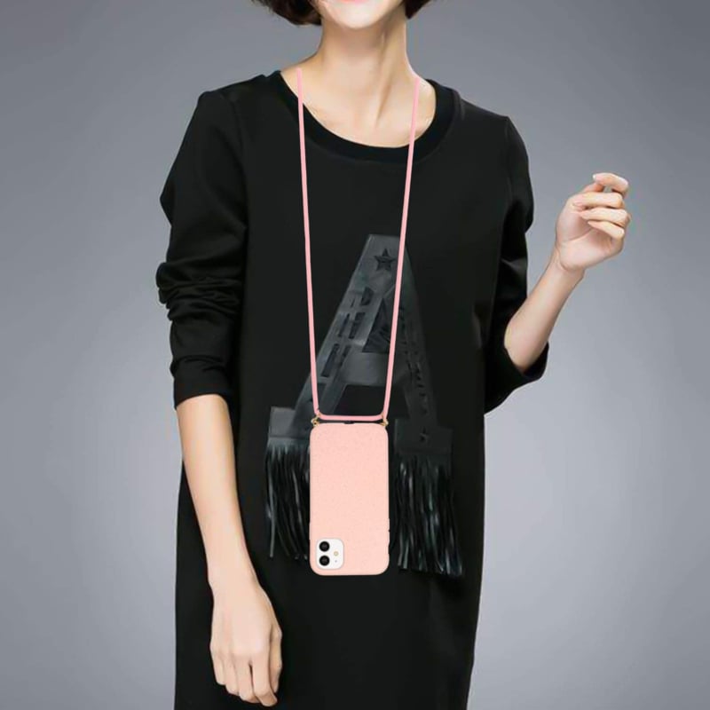 TPU crossbody hoesje met koord voor iPhone 14 Plus